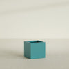 Montroy Medium Cube Square Fiberglass Planter - 24 in x 24 in x 24 in - Satin Sea Foam - Satin Sea Foam,24 in x 24 in x 24 in
