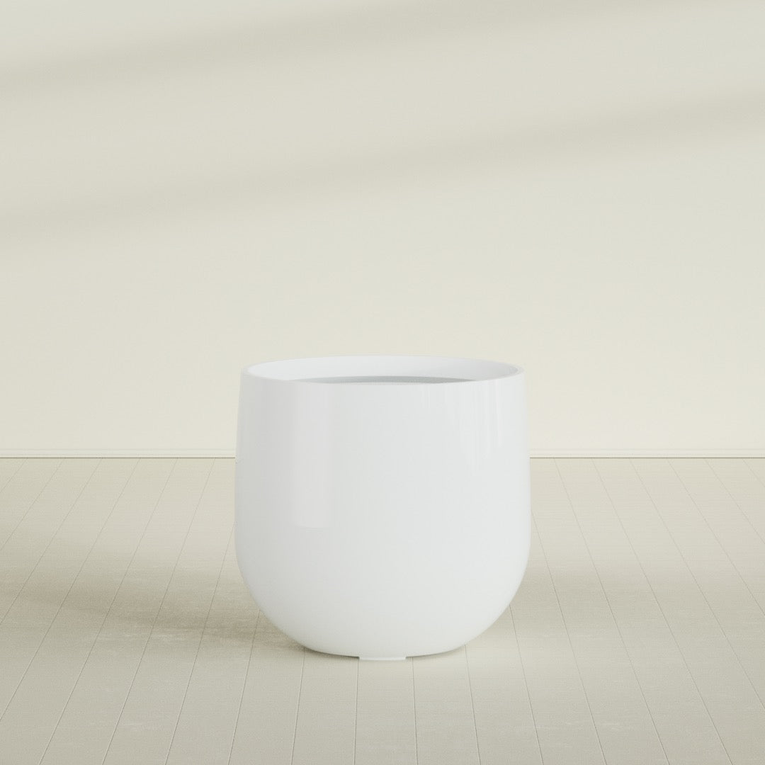 Westfield - 15in diam. x 14in - Matte White - Matte White,34 in diam. x 32 in H