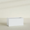 Granada Extra Large Long Rectangle Fiberglass Planter - 48 in x 24 in x 24 in - Gloss White - Gloss White,48 in x 24 in x 24 in