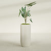 Saint Tropez Large Tall Round Fiberglass Planter - 20 in x 20 in x 43 in - Satin Beige - Satin Beige,20 in x 20 in x 43 in