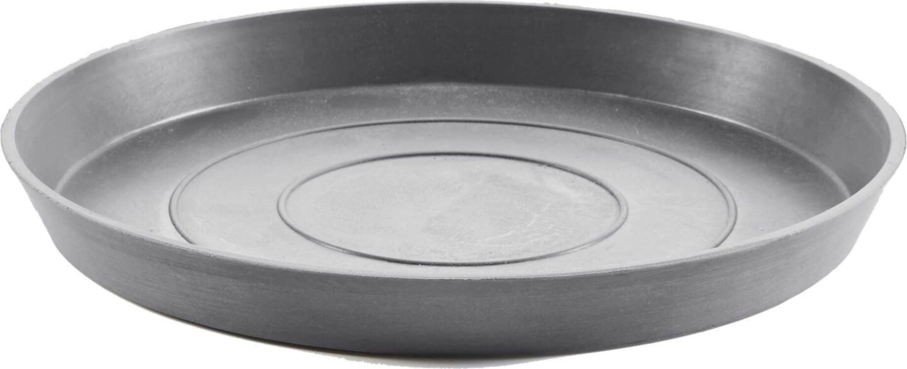 Small Round Saucer - 17.5 in x 17.5 in x 1.5 in - Grey - Grey,17.5 in x 17.5 in x 1.5 in