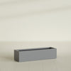 Cuba Large Long Rectangle Fiberglass Planter - 48 in x 14 in x 12 in - Metallic Gunmetal - Metallic Gunmetal,48 in x 14 in x 12 in