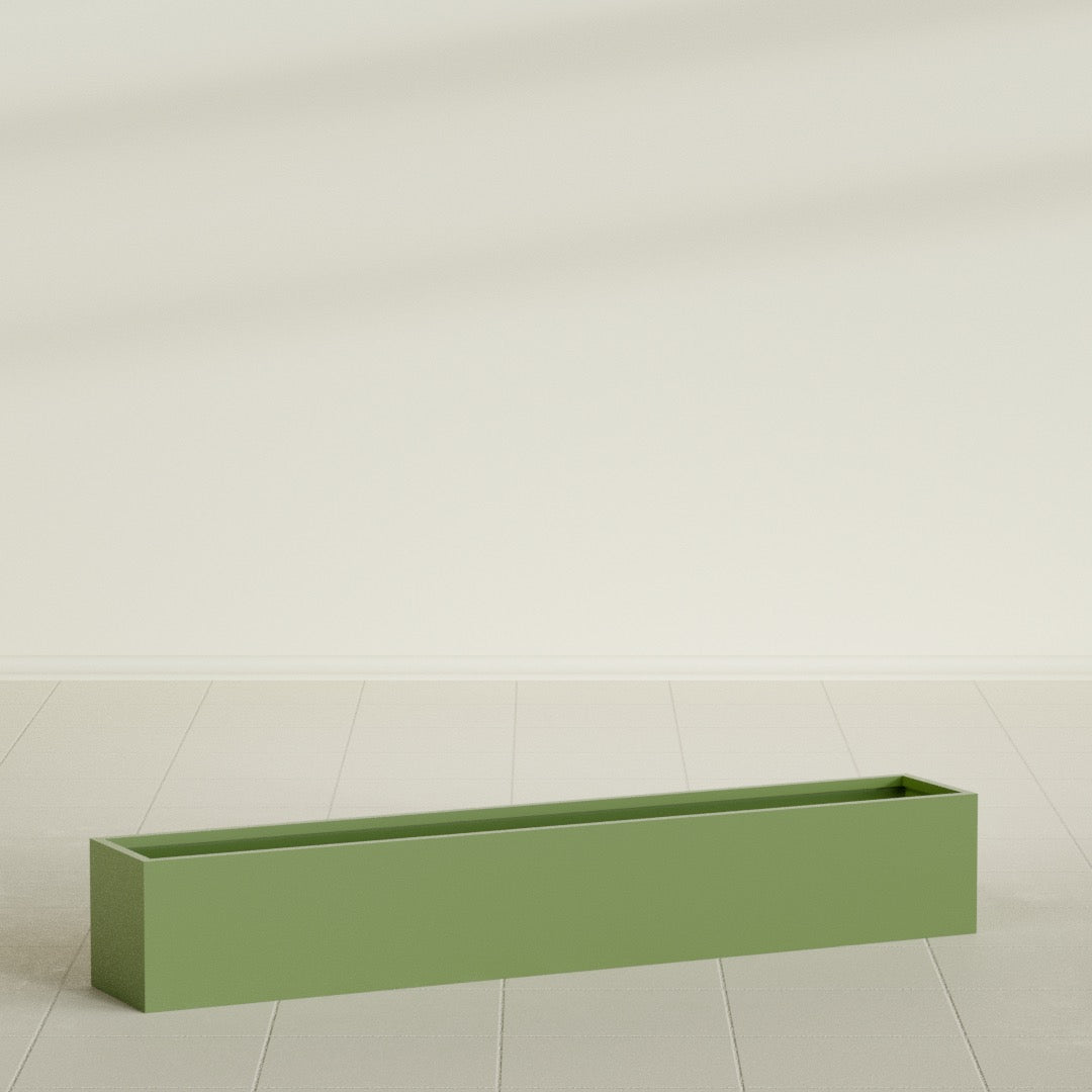 Monaco Rectangle - 44in x 7in x 7 - Satin Green - Satin Green,44 in x 7 in x 7 in