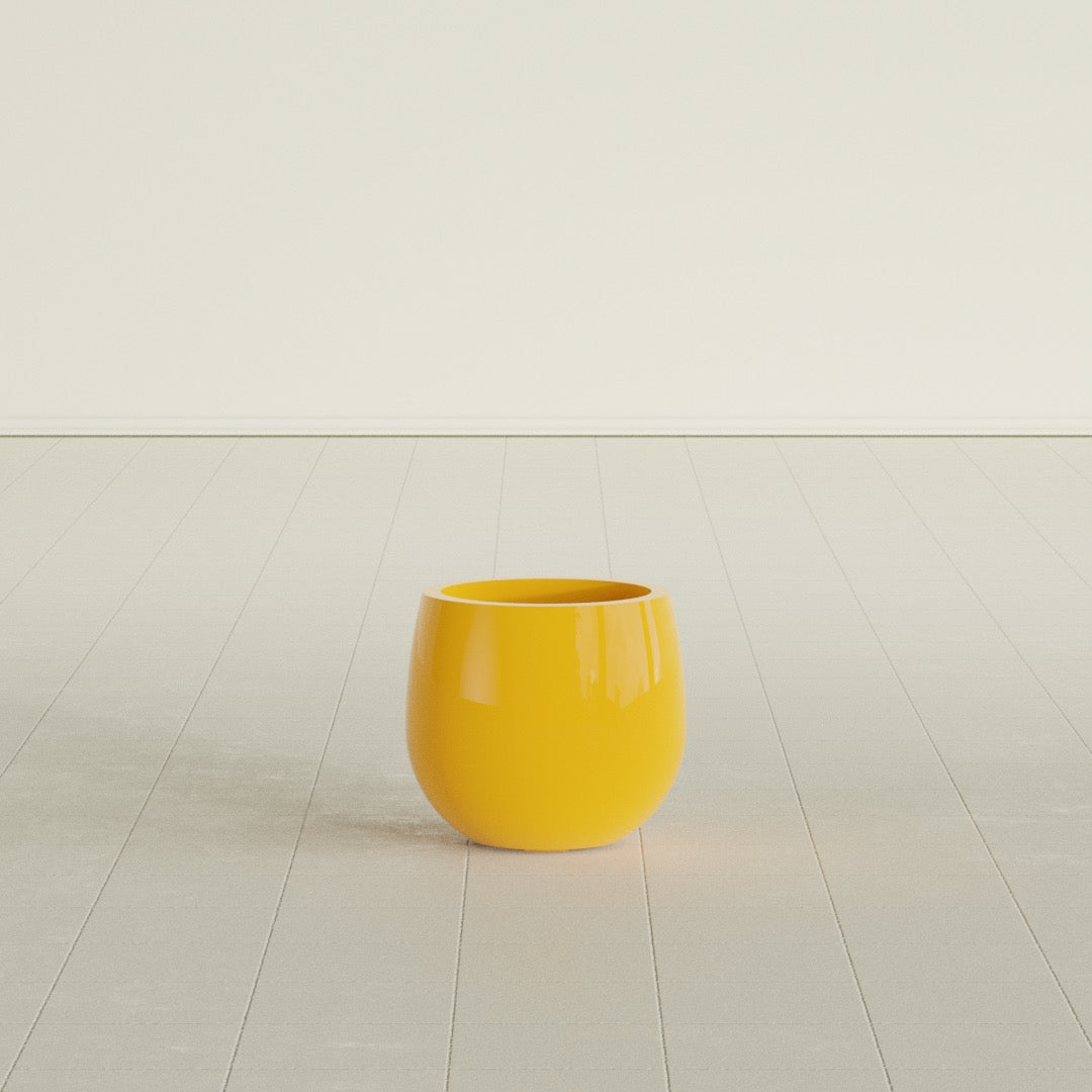 Westfield - 10in diam. x 9in - Gloss Saffron - Gloss Saffron,10 in diam. x 9 in H