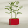 Tolga Large Rectangle Fiberglass Planter - 36 in x 16 in x 24 in - Gloss Red - Gloss Red,36 in x 16 in x 24 in