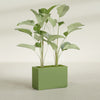 Tolga Large Rectangle Fiberglass Planter - 36 in x 16 in x 24 in - Satin Green - Satin Green,36 in x 16 in x 24 in