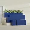Miami Extra Large Narrow Rectangle Fiberglass Planter - 60 in x 12 in x 18 in - Matte Cobalt Blue - Matte Cobalt Blue,60 in x 12 in x 18 in
