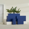 Potsdam Extra Large Long Rectangle Fiberglass Planter - 72 in x 16 in x 32 in - Matte Cobalt Blue - Matte Cobalt Blue,72 in x 16 in x 32 in