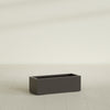 Cuba Large Long Rectangle Fiberglass Planter - 36 in x 14 in x 12 in - Matte Brown - Matte Brown,36 in x 14 in x 12 in