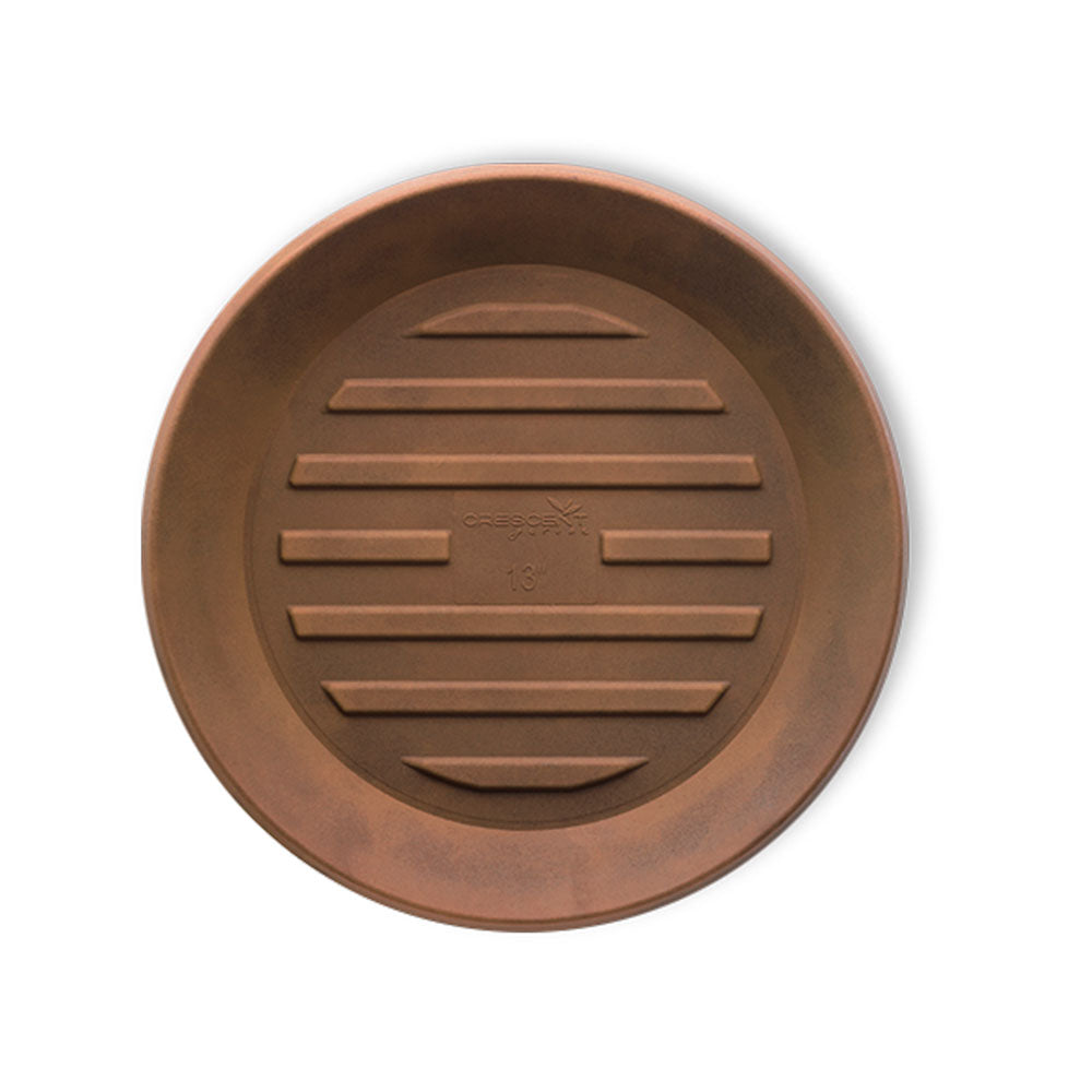 Round Plastic Plant Saucer - 8" Round - Rust - Rust,11 in x 11 in x 1 in