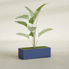 Cuba Large Long Rectangle Fiberglass Planter - 36 in x 14 in x 12 in - Matte Cobalt Blue - Matte Cobalt Blue,36 in x 14 in x 12 in
