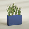 Delray Extra Large Long Rectangle Fiberglass Planter - 48 in x 12 in x 32 in - Matte Cobalt Blue - Matte Cobalt Blue,48 in x 12 in x 32 in