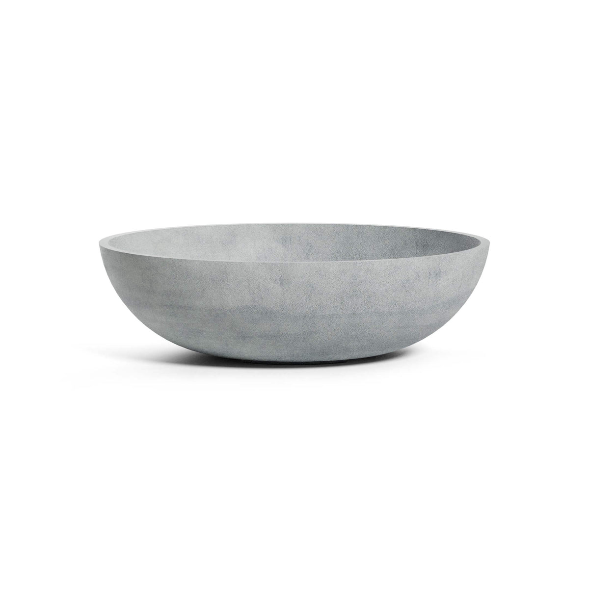 COSAPOTS Cavo 80 Modern Wide Low Planter – Lightweight Fiberglass Indoor/Outdoor Pot – 31.5” L x 31.5” W x 10.4” H – Concrete Stone - Concrete Stone,31.5 in diam. x 10.4 in