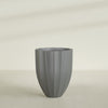 Alicante Medium Round Fiberglass Planter - 26 in x 26 in x 32 in - Metallic Gunmetal - Metallic Gunmetal,26 in x 26 in x 32 in