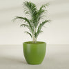 Wannsee Large Round Fiberglass Planter - 39 in x 39 in x 34 in - Satin Green - Satin Green,39 in x 39 in x 34 in
