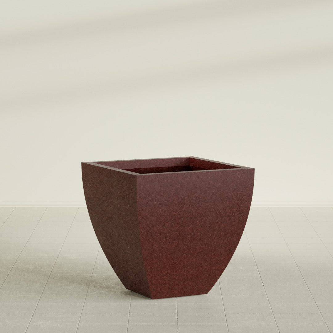 Tapered Square - 30in x 30in x 30in - Weathered Steel - Rust - Weathered Steel - Rust,30 in x 30 in x 30 in