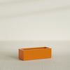 Cuba Large Long Rectangle Fiberglass Planter - 36 in x 14 in x 12 in - Gloss Tangerine - Gloss Tangerine,36 in x 14 in x 12 in