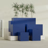 Brisbane Large Rectangle Fiberglass Planter - 24 in x 24 in x 32 in - Matte Cobalt Blue - Matte Cobalt Blue,24 in x 24 in x 32 in