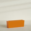 Panama Extra Large Long Rectangle Fiberglass Planter - 48 in x 12 in x 18 in - Gloss Tangerine - Gloss Tangerine,48 in x 12 in x 18 in