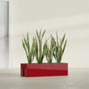 Tiergarden Large Long Over The Railing Rectangle Fiberglass Planter - 36 in x 12 in x 10 in - Gloss Red - Gloss Red,36 in x 12 in x 10 in