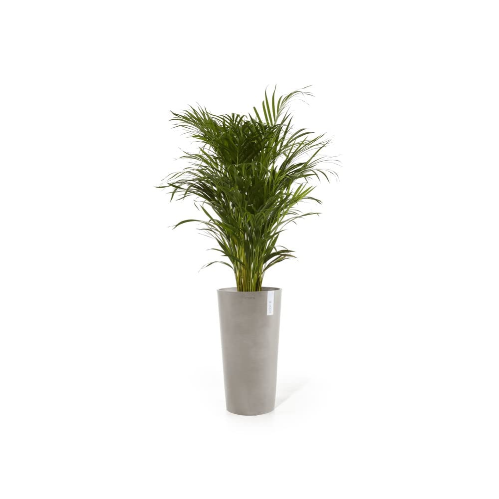 Amsterdam High Large Tall Round Planter - 19.5 in x 19.5 in x 35.5 in - Taupe - Taupe,19.5 in x 19.5 in x 35.5 in,Planter Only