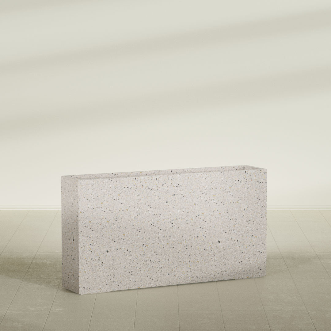 ProTone Fiberglass Premium Finish Extra Large Rectangle Planter - 60 in x 12 in x 32 in - StoneLight - Greystone - StoneLight - Greystone,60 in x 12 in x 32 in