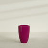 Brannan Large Round Fiberglass Planter - 24 in x 24 in x 35 in - Gloss Eggplant - Gloss Eggplant,24 in x 24 in x 35 in