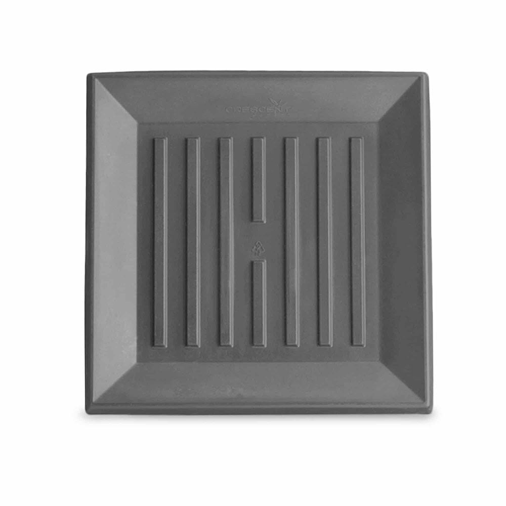 Square Plastic Plant Saucer - 12.75" Square - Slate - Slate,16.5 in x 16.5 in x 1.25 in