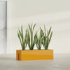 Tiergarden Large Long Over The Railing Rectangle Fiberglass Planter - 36 in x 12 in x 10 in - Gloss Saffron - Gloss Saffron,36 in x 12 in x 10 in
