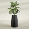 Saigon Extra Large Tapered Round Planter - 19 in x 24 in x 42 in - Matte Black - Matte Black,19.2 in x 24.2 in x 42 in