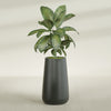 Saigon Extra Large Tapered Round Planter - 19 in x 24 in x 42 in - Matte Charcoal - Matte Charcoal,19.2 in x 24.2 in x 42 in