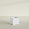 Montroy Medium Cube Square Fiberglass Planter - 24 in x 24 in x 24 in - Gloss White - Gloss White,24 in x 24 in x 24 in