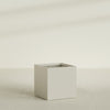 Montroy Large Cube Square Fiberglass Planter - 36 in x 36 in x 36 in - Satin Beige - Satin Beige,36 in x 36 in x 36 in