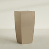 Toulan Extra Large Tall Tapered Square Fiberglass Planter - 23 in x 23 in x 48 in - Metallic Gold - Metallic Gold,23 in x 23 in x 48 in