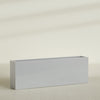 Hollywood Extra Large Narrow Rectangle Fiberglass Planter - 72 in x 12 in x 24 in - Metallic Silver - Metallic Silver,72 in x 12 in x 24 in