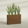Delray Extra Large Long Rectangle Fiberglass Planter - 48 in x 12 in x 32 in - Metallic Bronze - Metallic Bronze,48 in x 12 in x 32 in