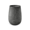 Mondo High Tall Planter – Grey Stone Finish – Fiberglass Indoor/Outdoor and Weather-Resistant Round Planter (17.8" D x 30.9" H Exterior, 16.5" D x 30.8" H Interior)Grey Ston - Grey Stone,17.7 in diam. x 30.9 in