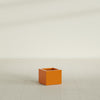 Cuba Small Fiberglass Column Planter - 14 in x 14 in x 12 in - Gloss Tangerine - Gloss Tangerine,14 in x 14 in x 12 in