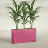 Potsdam Extra Large Long Rectangle Fiberglass Planter - 60 in x 16 in x 32 in - Gloss Pink Violet - Gloss Pink Violet,60 in x 16 in x 32 in