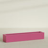 Cuba Extra Large Long Rectangle Fiberglass Planter - 72 in x 14 in x 12 in - Gloss Pink Violet - Gloss Pink Violet,72 in x 14 in x 12 in