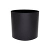 Cylinder Small Round Plastic Planter - 7 in x 7 in x 6 in - Gloss Black - Gloss Black,7 in x 7 in x 6 in
