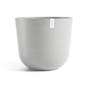 Oslo Medium Round Planter - 25.5 in x 25.5 in x 22.3 in - White Grey - White Grey,25.5 in x 25.5 in x 22.25 in,Planter Only