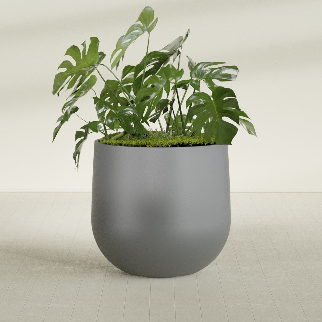 Westfield - 15in diam. x 14in - Metallic Gunmetal - Metallic Gunmetal,38 in diam. x 36 in H