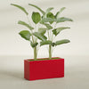 Tolga Extra Large Long Rectangle Fiberglass Planter - 48 in x 16 in x 24 in - Gloss Red - Gloss Red,48 in x 16 in x 24 in