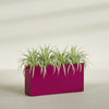 Hollywood Extra Large Narrow Rectangle Fiberglass Planter - 48 in x 12 in x 24 in - Gloss Eggplant - Gloss Eggplant,48 in x 12 in x 24 in