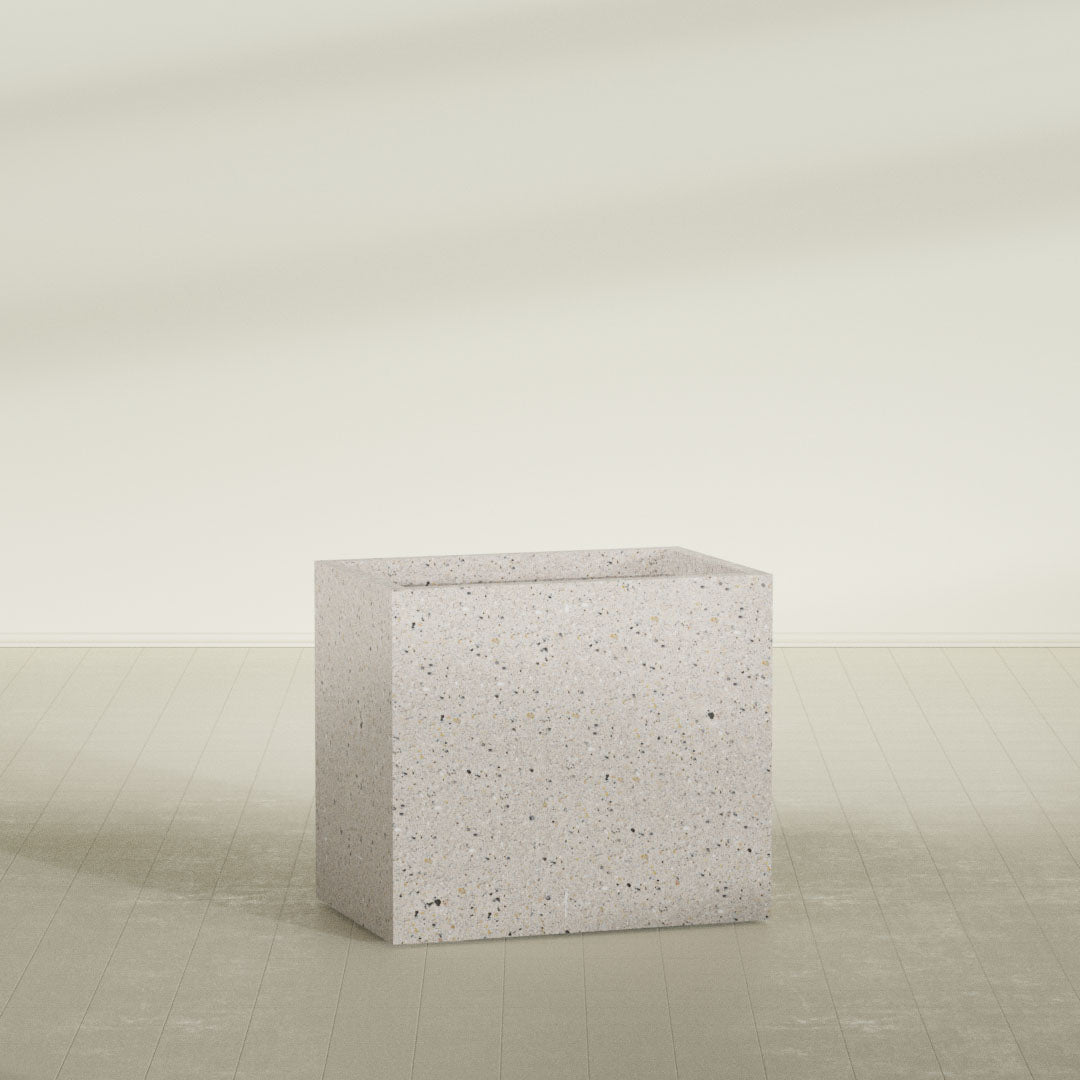 ProTone Fiberglass Premium Finish Large Rectangle Planter - 36 in x 24 in x 32 in - StoneLight - Greystone - StoneLight - Greystone,36 in x 24 in x 32 in