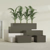 Torino Extra Large Wide Rectangle Fiberglass Planter - 48 in x 24 in x 18 in - Matte Bronze - Matte Bronze,48 in x 24 in x 18 in