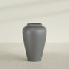 Bara Jar Large Round Fiberglass Planter - 24 in x 24 in x 37 in - Metallic Gunmetal - Metallic Gunmetal,24 in x 24 in x 37 in
