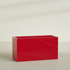 Brisbane Extra Large Long Rectangle Fiberglass Planter - 60 in x 24 in x 32 in - Gloss Red - Gloss Red,60 in x 24 in x 32 in