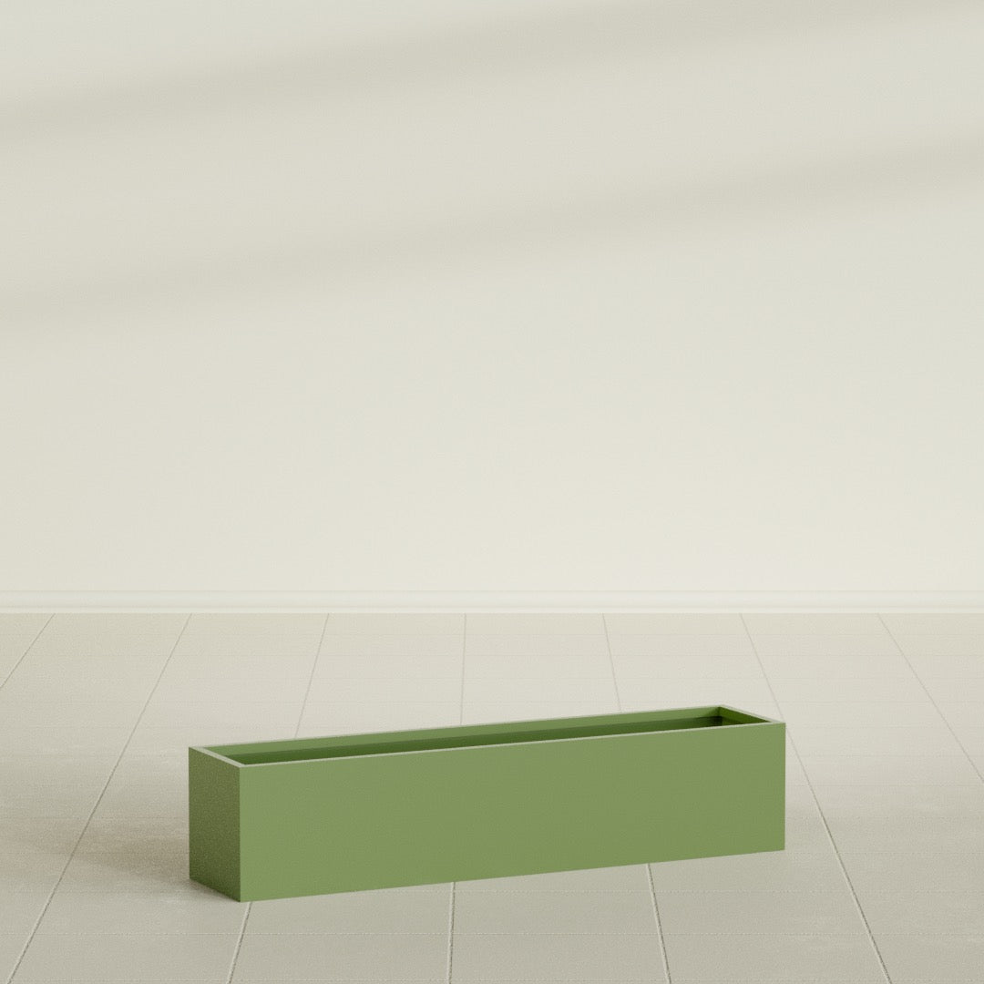 Monaco Rectangle - 32in x 7in x 7 - Satin Green - Satin Green,32 in x 7 in x 7 in